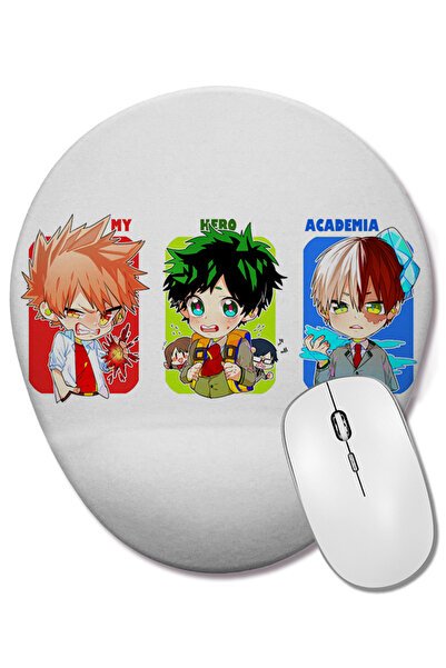 BASKI DÜNYASI Mouse Pad oval cu suport pentru încheietura mâinii Boku no Hero...