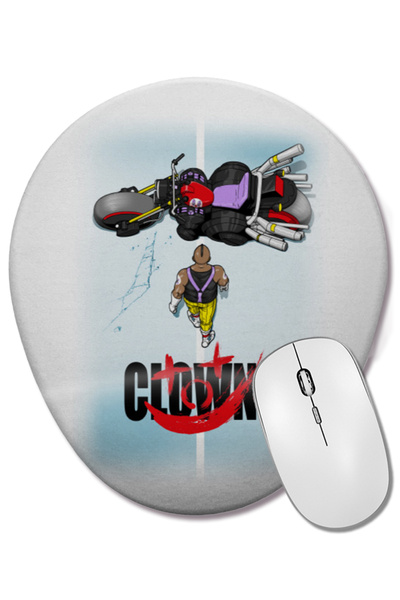 BASKI DÜNYASI Японски филми Клоуните Bilek Destekli Oval Mouse Pad