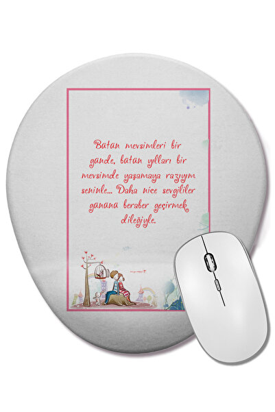 BASKI DÜNYASI Δώρο για την Ημέρα του Αγίου Βαλεντίνου 0233 Οβάλ ποντίκι με υπ...