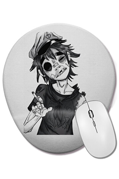 BASKI DÜNYASI Mouse Pad oval Gorillaz cu suport pentru încheietura mâinii