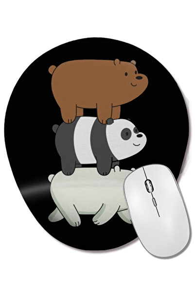 BASKI DÜNYASI We Bare Bears 02 Οβάλ ποντίκι με υποστήριξη καρπού