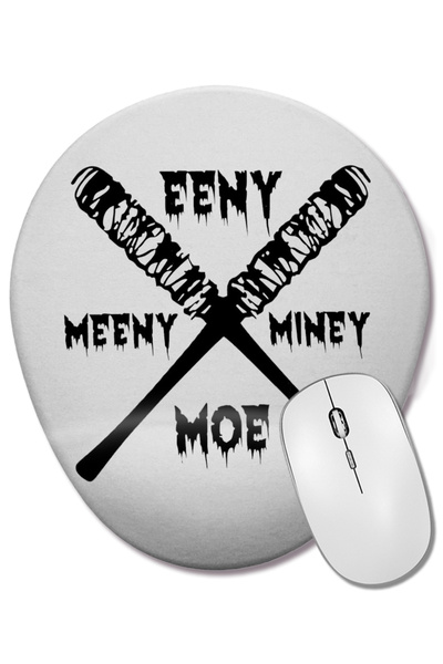 BASKI DÜNYASI Mouse Pad oval cu suport pentru încheietura mâinii cu logo Negan