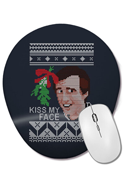 BASKI DÜNYASI Christmas Alan Partridge Kiss My Face Mistletoe Knit Wrist Supp...