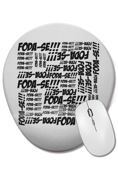 BASKI DÜNYASI Mouse Pad oval Foda Se cu suport pentru încheietura mâinii