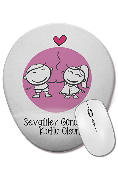 BASKI DÜNYASI Cadou pentru iubit de Ziua Îndrăgostiților 077 Mouse Pad oval c...