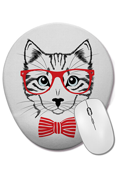 BASKI DÜNYASI Οβάλ ποντίκι με υποστήριξη καρπού για γάτες