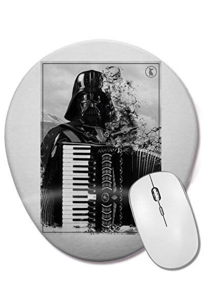 BASKI DÜNYASI Δάρθ Ε είναι ακορντεόν! Οβάλ ποντίκι με υποστήριξη καρπού