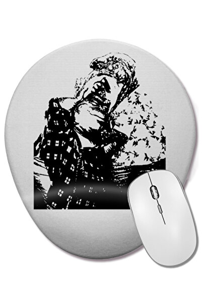 BASKI DÜNYASI Mouse Pad oval Dinossauro cu suport pentru încheietura mâinii