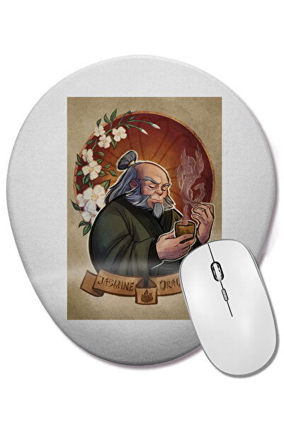 BASKI DÜNYASI Avatar pentru iroh 02 Mouse Pad oval cu suport pentru încheietura mâinii