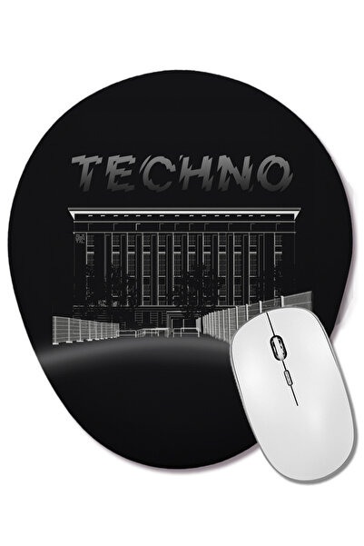 BASKI DÜNYASI Mouse Pad oval Underground Place Techno cu suport pentru închei...