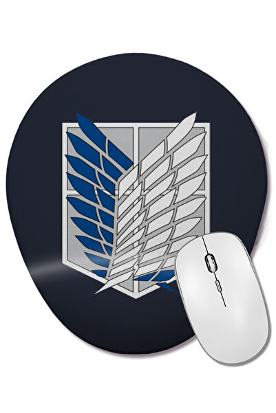 BASKI DÜNYASI Attack On Titan Legiunea Militară de Explorare Clasic Mouse Pad oval cu suport pentru încheietura mâinii