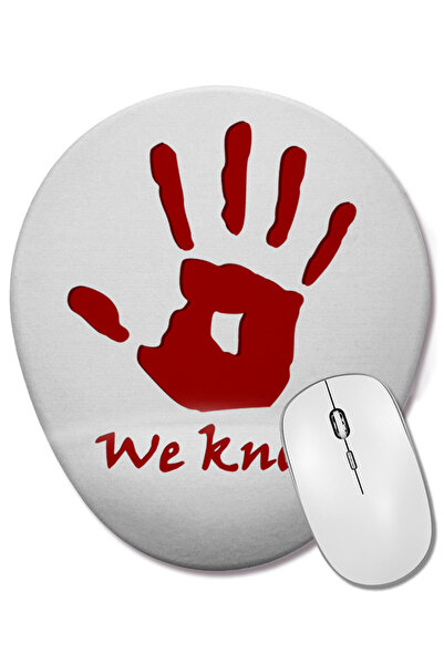 BASKI DÜNYASI Mouse Pad oval Dark Brotherhood cu suport pentru încheietura mâ...