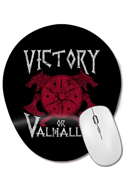 BASKI DÜNYASI Victory or Valhalla Mouse Pad oval cu suport pentru încheietura...