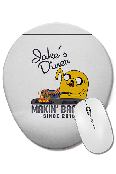 BASKI DÜNYASI Adventure Time Bacon Pancakes Mouse Pad oval cu suport pentru î...
