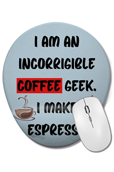 BASKI DÜNYASI Οβάλ ποντικοπίνακας με στήριγμα καρπού με αστεία αφίσα για λάτρ...