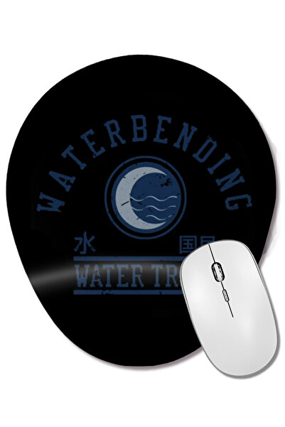 BASKI DÜNYASI water bending-1 Mouse Pad oval cu suport pentru încheietura mâinii