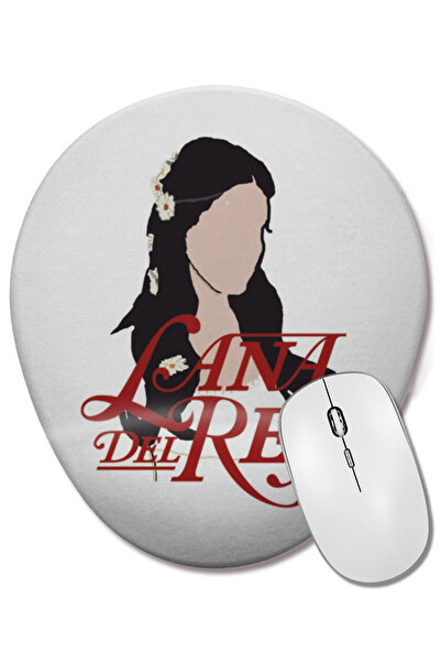 BASKI DÜNYASI Mouse Pad oval cu suport pentru încheietura mâinii Lana Del Rey...