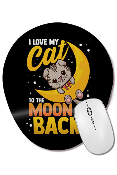 BASKI DÜNYASI Χαριτωμένο οβάλ ποντίκι με υποστήριξη καρπού με τον τύπο «I Lov...