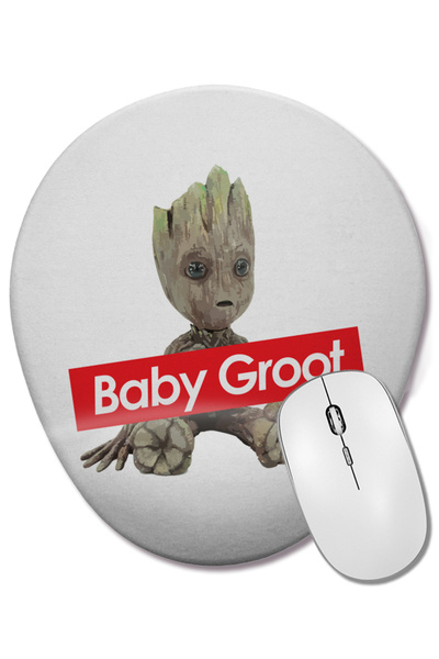 BASKI DÜNYASI Guardians Of The Galaxy Baby Groot Supreme Οβάλ ποντίκι με υποσ...