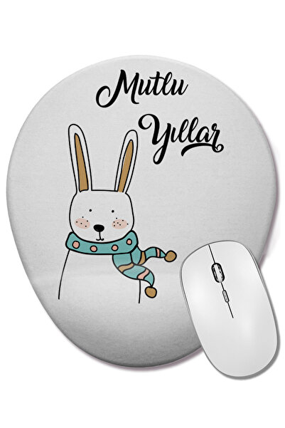 BASKI DÜNYASI Χαρούμενα τα γενέθλια με το χαριτωμένο κουνέλι, οβάλ ποντίκι με...