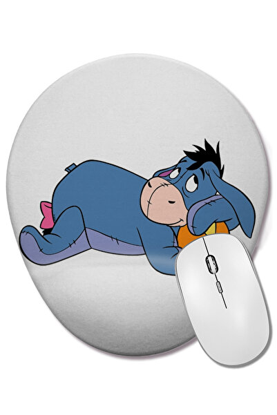 BASKI DÜNYASI Winnie The Pooh 04 Mouse Pad Oval cu Suport pentru Încheietura ...