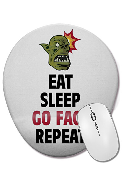 BASKI DÜNYASI Mouse Pad oval Smorc cu suport pentru încheietura mâinii