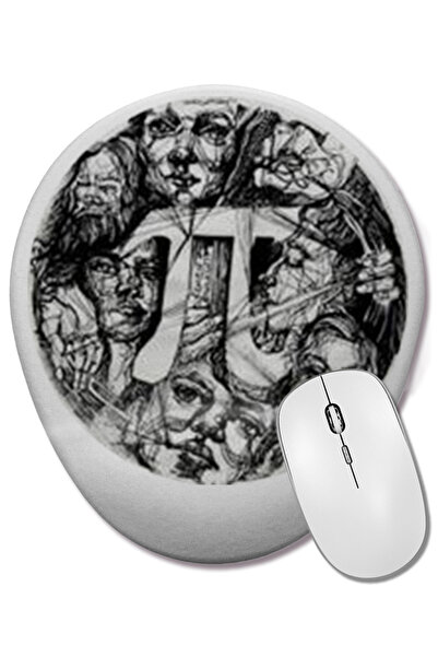 BASKI DÜNYASI Mouse Pad oval cu design special pentru matematică, cu suport p...