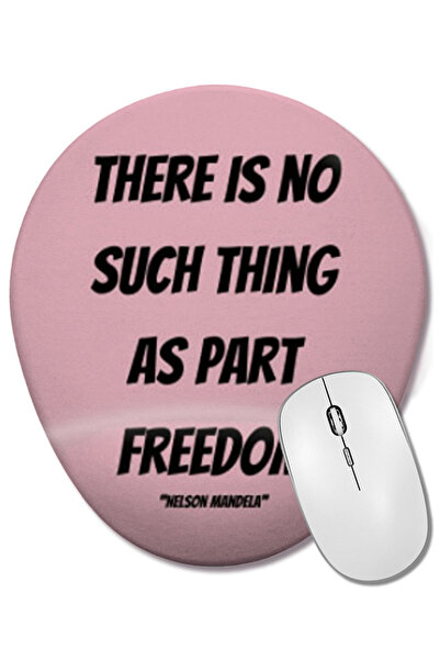 BASKI DÜNYASI Citaturi Nelson Mandela - Cadou artistic - Mouse Pad oval în st...