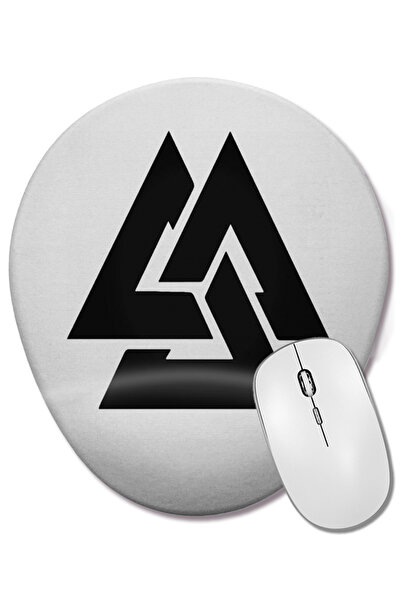 BASKI DÜNYASI Mouse Pad oval Nordic cu suport pentru încheietura mâinii