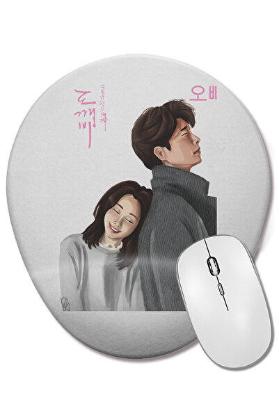 BASKI DÜNYASI Mouse Pad oval Goblin Doramas cu suport pentru încheietura mâinii