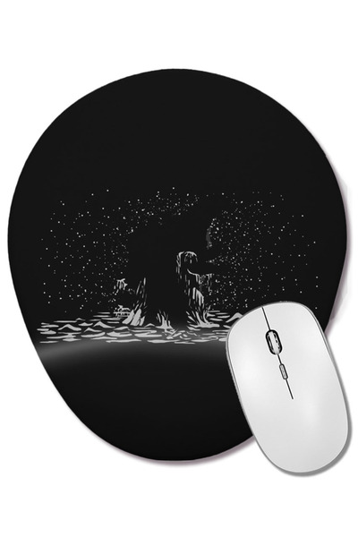 BASKI DÜNYASI Mouse Pad oval Godzilla cu suport pentru încheietura mâinii