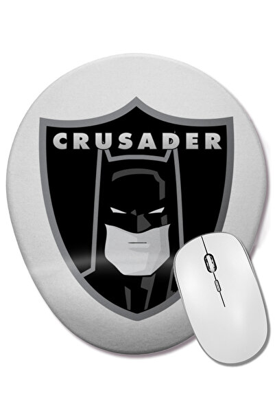 BASKI DÜNYASI Mouse Pad Oval Batman Crusader cu Suport pentru Încheietura Mâinii