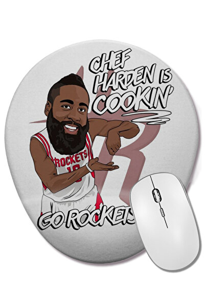 BASKI DÜNYASI Mouse Pad oval cu suport pentru încheietura mâinii Chef Harden ...