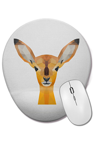 BASKI DÜNYASI Mouse Pad oval cu suport pentru încheietura mâinii, cu animale ...