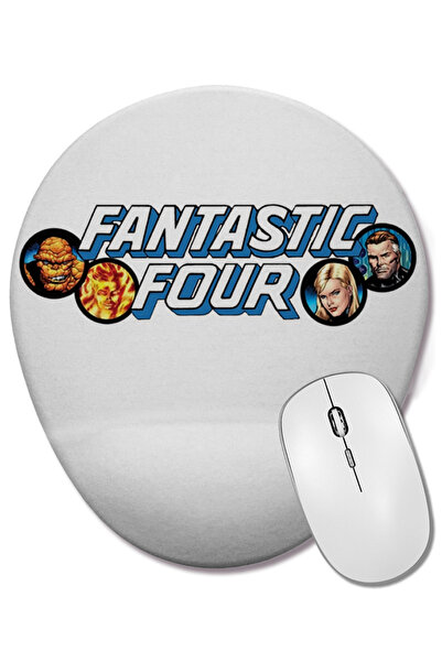 BASKI DÜNYASI Mouse Pad oval Fantastic Four cu suport pentru încheietura mâinii
