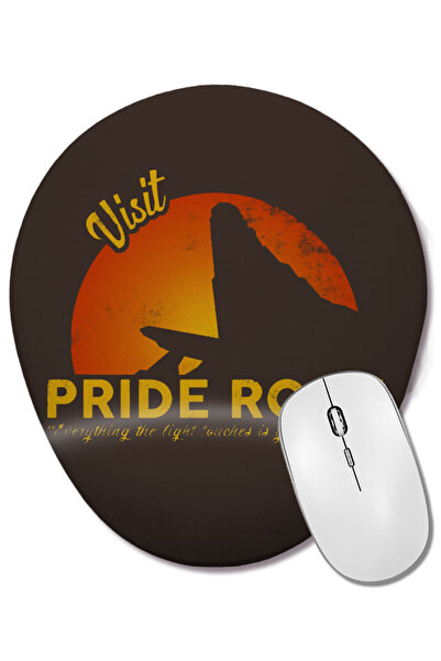 BASKI DÜNYASI Mouse Pad oval cu suport pentru încheietura mâinii, The Lion Ki...