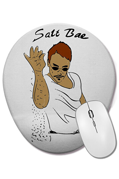 BASKI DÜNYASI Mouse Pad oval Nusret Salt Bea Tuz Şov cu suport pentru încheie...