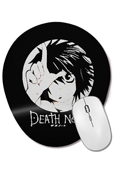 BASKI DÜNYASI Οβάλ ποντίκι ποντικοπολεμικής χρήσης Death Note με στήριγμα καρπού