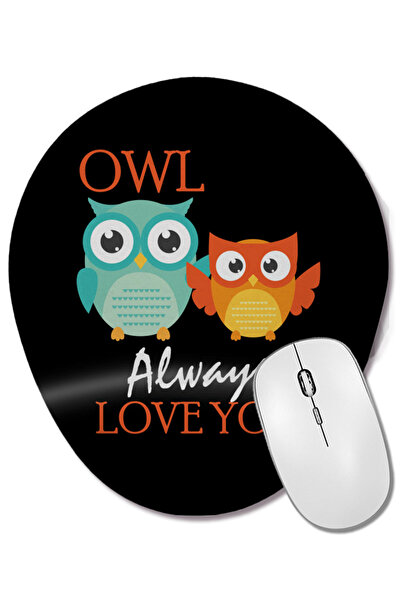 BASKI DÜNYASI Tampă de mouse ovală cu bufniță drăguță, care te iubește mereu,...