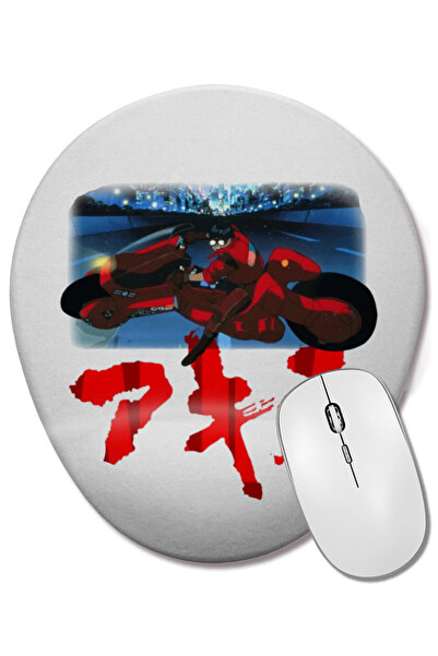 BASKI DÜNYASI Mouse Pad oval vintage Akira cu suport pentru încheietura mâinii