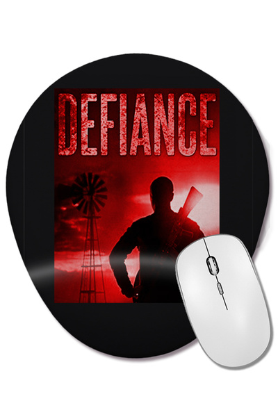 BASKI DÜNYASI Mouse Pad oval Defiance cu suport pentru încheietura mâinii