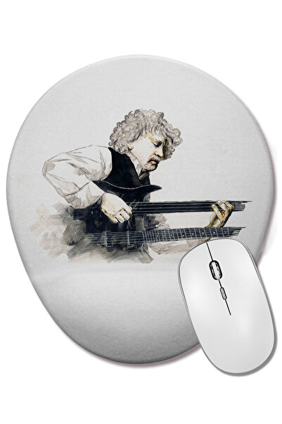 BASKI DÜNYASI Mouse Pad oval cu suport pentru încheietura mâinii Erkan Oğur Illustration