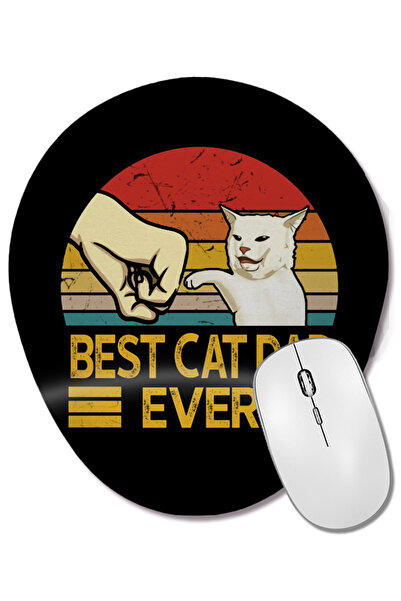 BASKI DÜNYASI Mouse Pad oval cu suport pentru încheietura mâinii, vintage, ce...