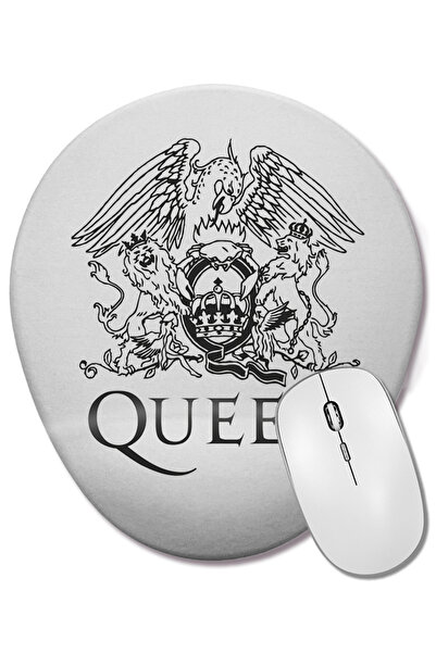 BASKI DÜNYASI Mouse Pad oval cu suport pentru încheietura mâinii cu logo Queen