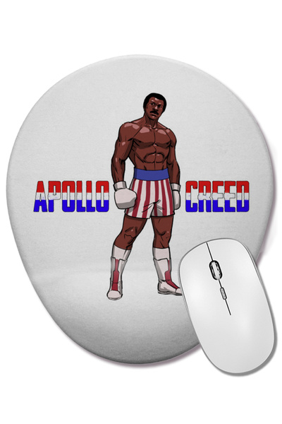 BASKI DÜNYASI Mouse Pad oval Apollo Creed cu suport pentru încheietura mâinii