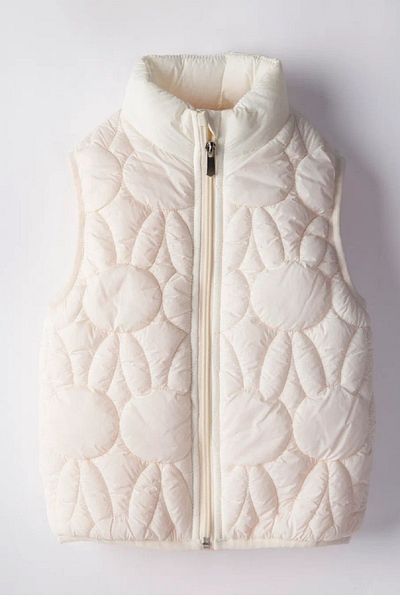 PODİUM GİYİM Trend New Design Quilted Rabbit-Lined Inflatable Sleeveless Jacket--Vest