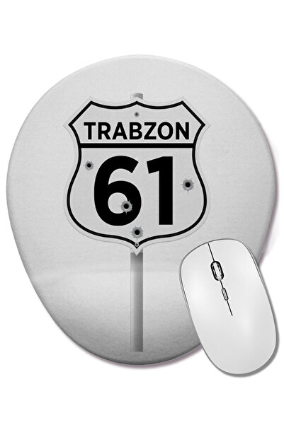 BASKI DÜNYASI Mouse Pad oval cu suport pentru încheietura mâinii Karadeniz Sözler Trabzon 61