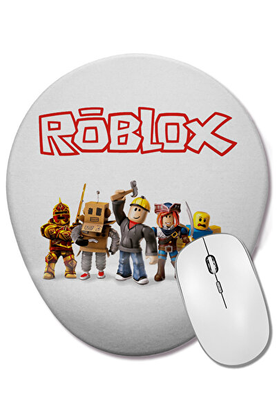 BASKI DÜNYASI Mouse Pad oval Roblox cu suport pentru încheietura mâinii