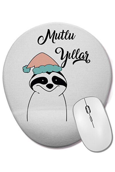 BASKI DÜNYASI Щастливи години с овалната подложка за мишка с подложка за китк...