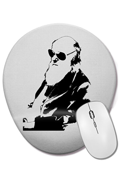 BASKI DÜNYASI Mouse Pad oval Darwin cu suport pentru încheietura mâinii